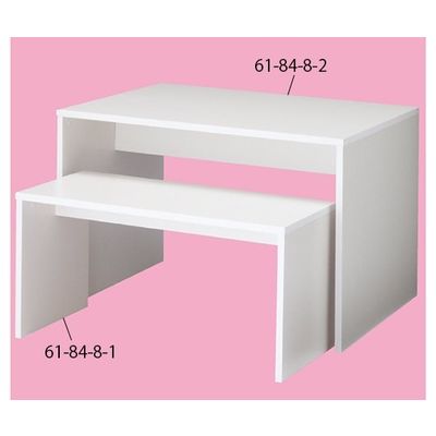 アズワン コの字ネストテーブル ホワイト W120 63-5728-31 1台（直送品）