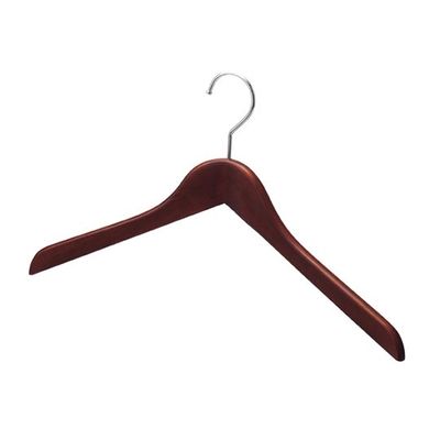 アズワン 木製 ハンガー ブラウン 屈折型 W42cm 10本(肩厚1.2cm) 63-5726-23 1セット(10本)（直送品）