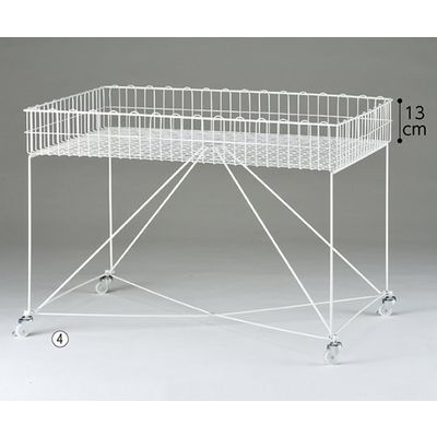 アズワン バスケットワゴン W90 白脚部強化 新仕様 63-5727-53 1台（直送品）