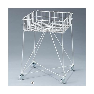 アズワン スモールバスケットワゴン W45 白脚部強化 新仕様 63-5727-55 1台（直送品）