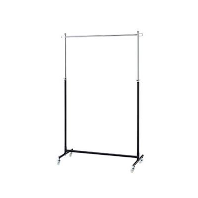 アズワン 組立式シングルハンガー 黒 W90cmタイプ 単輪キャスター新仕様 63-5728-36 1台（直送品）