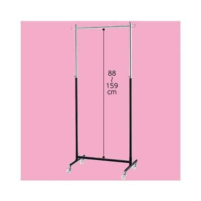 アズワン 組立式シングルハンガー 黒 W60cmタイプ 単輪キャスター新仕様 63-5728-37 1台（直送品）