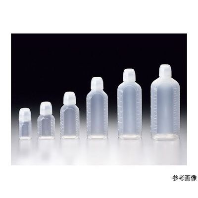 サンプラテック C型投薬瓶（コップ付き） 凸凹目盛り 滅菌200mL 調剤用（100本） 25058 1組（100本） 64-3687-87（直送品）