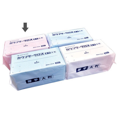 パックスタイル PSカウンタークロス 厚手 大判 ピンク 00588313 1袋(30枚)（直送品）