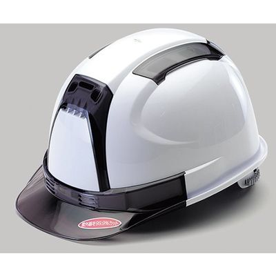 イチネンTASCO ヒサシ透明ヘルメット TA962AY-1 1個 64-0830-08（直送品）