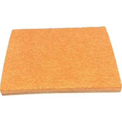 アイテック 光 フェルトパッド100mm×100mm×8mm粘着なし KFPDN-1005 1セット(5個) 352-9085（直送品）