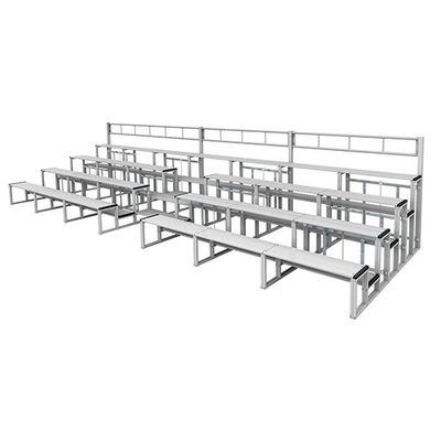 パックス工業 観覧席 4段7連ステップセット 手すり付 K-47SST 1セット 63-1219-62（直送品）