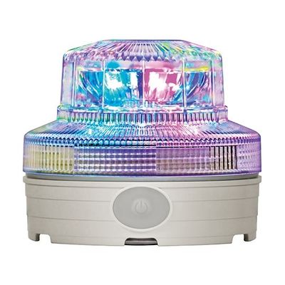 日惠製作所 電池式回転灯 Φ88 ニコUFO(赤)スター VL09B-004U 1個 62-4927-03（直送品）