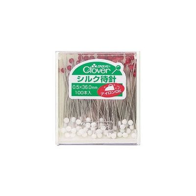 クロバー まち針 「シルク待針」 耐熱 22735 1個(100本) 62-4078-36（直送品）