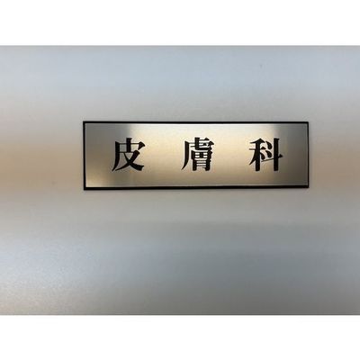光 サインプレート 皮膚科 PL110-30 1セット(5枚) 359-1795（直送品）