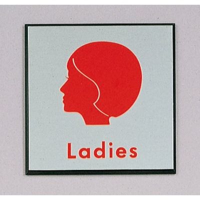 光 サインプレート Ladies PL380-2 1セット(5枚) 359-9636（直送品）