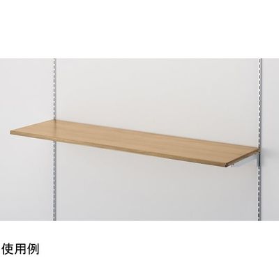 アズワン 木目調スチール棚セット ラスティック柄調 W120×D35cm 65-9345-32 1個（直送品）