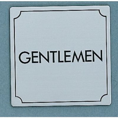 光 サインプレート GENTLEMEN FS1113-1 1枚 346-9774（直送品）
