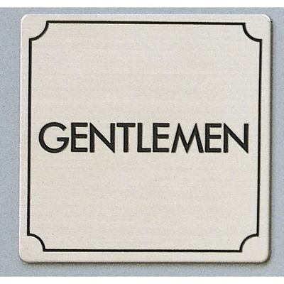 光 サインプレート GENTLEMEN FS893-17 1枚 359-4942（直送品）