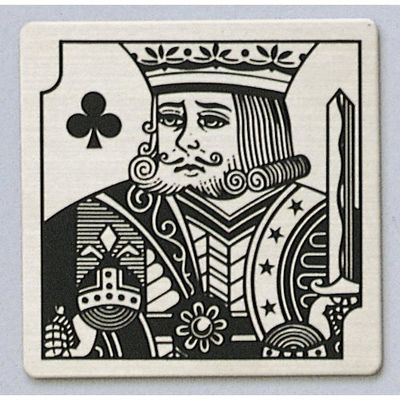 光 サインプレート トランプ 男 FS893-21 1枚 359-6471（直送品）