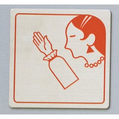 光 サインプレート モダンガール FS893-26 1枚 346-9712（直送品）