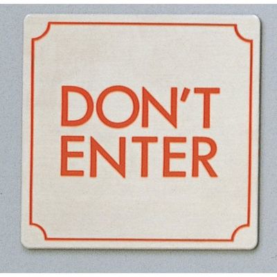 光 サインプレート DON’T ENTER FS893-34 1枚 347-1351（直送品）