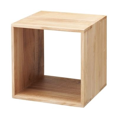 アズワン 木製ディスプレイボックス ナチュラル 30cm角 65-9345-52 1個（直送品）