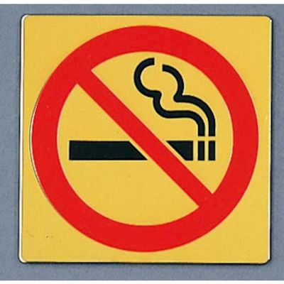 光 サインプレート 禁煙マーク LG1112-13 1枚 359-9690（直送品）