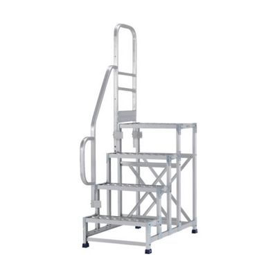 アルインコ 作業台 金具SUS仕様片側手すり付き CMT4128DST 1台 62-8867-69（直送品）