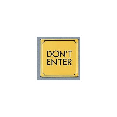 光 サインプレート DON’T ENTER LG880-34 1枚 360-1215（直送品）