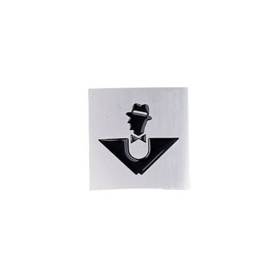 光 サインプレート 男 ブラック RA1117-1 1枚 360-2849（直送品）