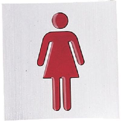 光 サインプレート 女 ワインレッド RA1117-12 1枚 360-2871（直送品）