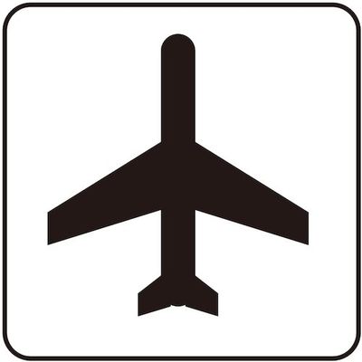 光 サインプレート 空港 S1111-32 1セット(5枚) 360-2866（直送品）