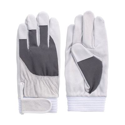 富士グローブ 豚本革手袋 Fー505 アスリート グレイS 5874 1双 62-8796-33（直送品）