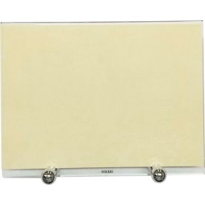 光 メニュー立て 真鍮クローム台 ガラス S-32-1 1セット(5個) 353-2461（直送品）