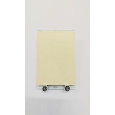 光 メニュー立て 真鍮クローム台 ガラス S-42-1 1セット(5個) 353-2233（直送品）