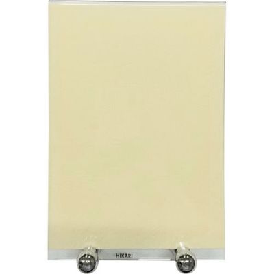 光 メニュー立て 真鍮クローム台 ガラス S-52-1 1セット(5個) 353-1921（直送品）