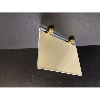 光 メニュー立て真鍮ゴールド台 透明 M-22-4 1セット(5個) 352-9079（直送品）