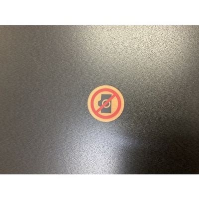 光 サインプレート 撮影禁止 WMS57-6 1セット(5枚) 360-2835（直送品）