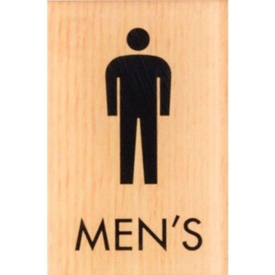 光 サインプレート MEN’S WMS67-4 1セット(5枚) 360-2858（直送品）