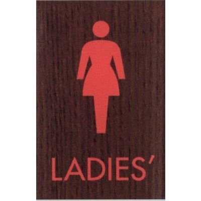 光 サインプレート LADIES’ WMS68-5 1セット(5枚) 360-1298（直送品）