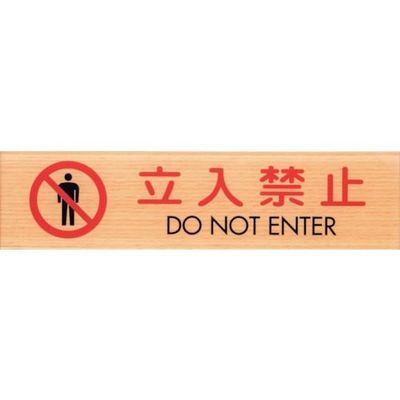 光 サインプレート 立入禁止 DO NOT ENTER WMS1847-10 1セット(5枚) 360-2848（直送品）