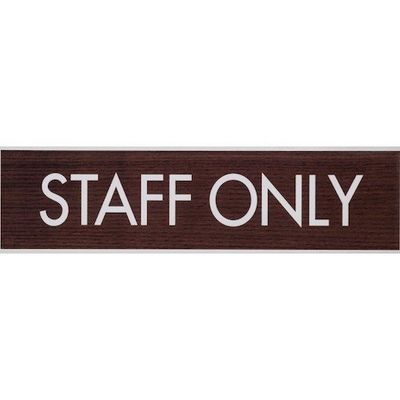 光 サインプレート STAFF ONLY WMS1848-3 1セット(5枚) 360-1297（直送品）