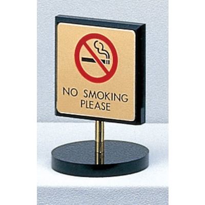 光 サインプレート NO SMOKING PLEASE LG696-4 1個 359-9716（直送品）