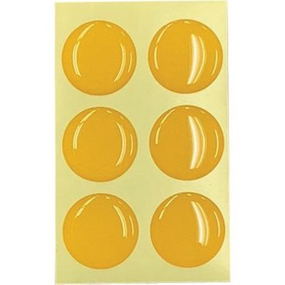 光 蓄光 黄 20mm丸 (6個入) LS-21 1セット(30個:6個×5パック) 355-3433（直送品）