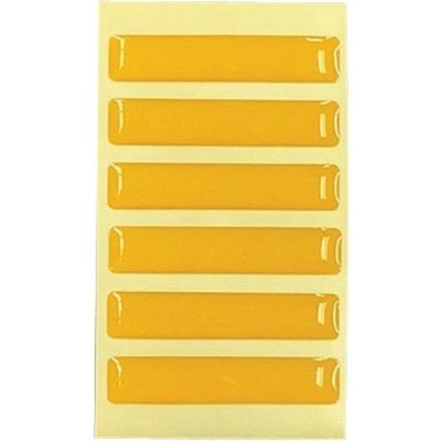 光 蓄光 黄 40×8mm (6個入) LS-41 1セット(30個:6個×5パック) 355-3421（直送品）