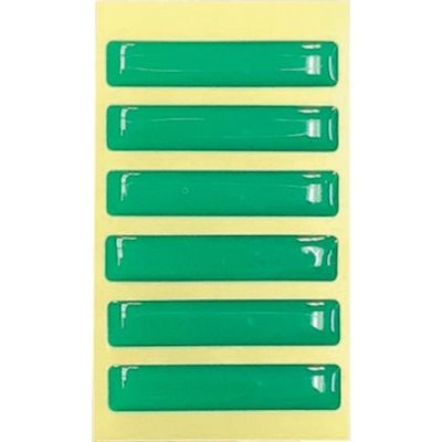 光 蓄光 緑 40×8mm (6個入) LS-43 1セット(30個:6個×5パック) 355-3424（直送品）