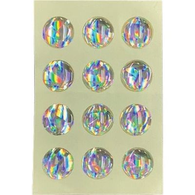 光 ホログラムクッション 10mm丸 UK-111 1セット(60個:12個×5パック) 355-3425（直送品）