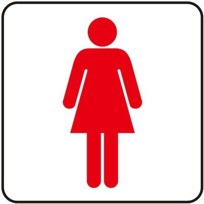 光 サインプレート 女マーク S1111-2 1セット(5枚) 360-2824（直送品）