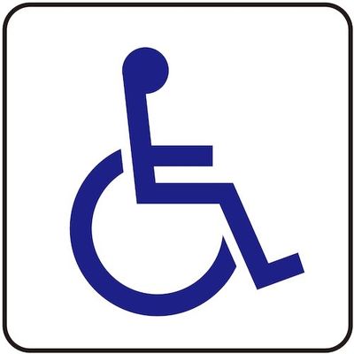 光 サインプレート 身障者マーク S1111-5 1セット(5枚) 360-2794（直送品）