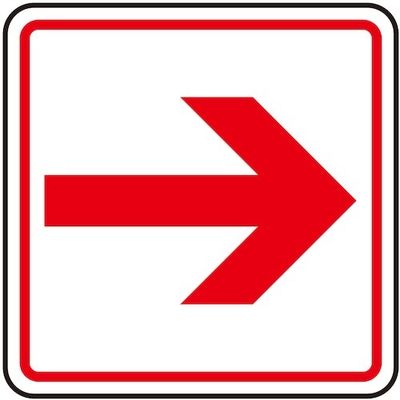 光 サインプレート 矢印 S1111-20 1セット(5枚) 359-9685（直送品）