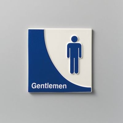 光 サインプレート Gentlemen SCP-7 1個 344-7592（直送品）