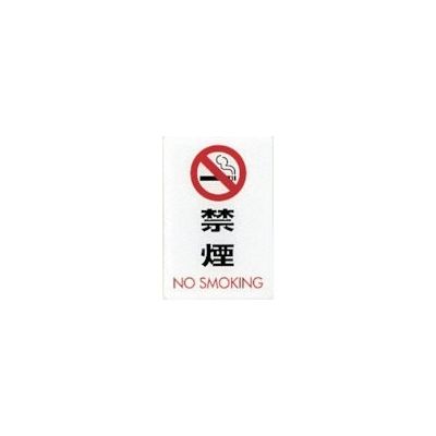光 サインプレート 禁煙 NO SMOKING CJ690-6 1セット(5枚) 360-2789（直送品）