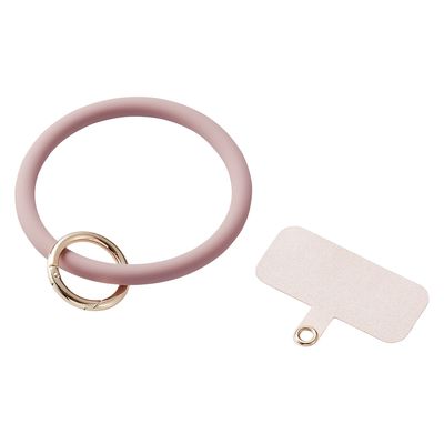 スマホストラップ 手首 ハンド シリコンハンド(丸型) 落下防止 &me ピンク P-STHSI2PN エレコム 1個（直送品）