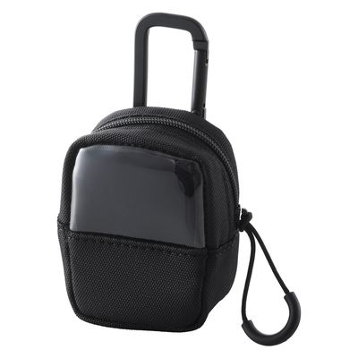 イヤホンケース ワイヤレスイヤホン ナイロン 透明窓付き Sサイズ ブラック TWS-EP23FSBK エレコム 1個（直送品）